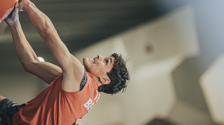 Elias Arriagada Krüger - Deutsche Meisterschaft Bouldern 2022 in Düsseldorf -2022-06-12 | © DAV/Nicolas Altmaier